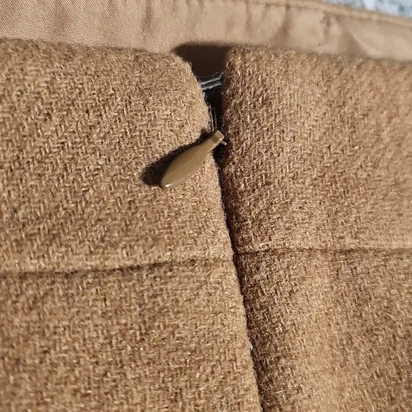 J. Crew Tan Pencil Wool Blend Skirt Size 6 - Picture 6 of 6